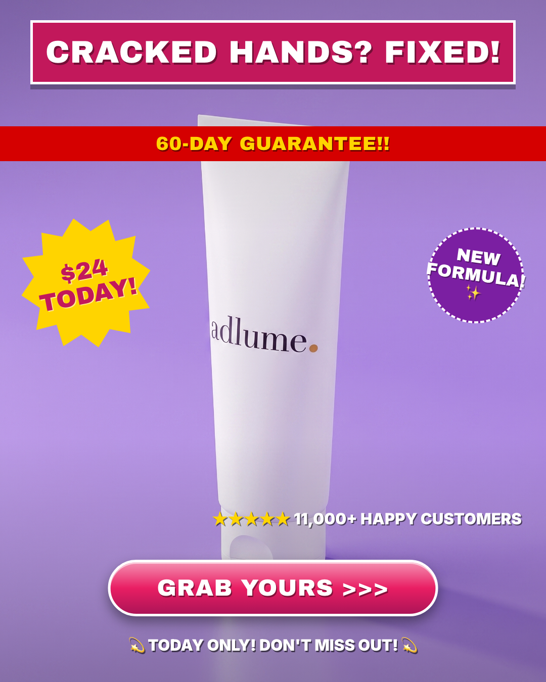 A hand cream brand's 2020 ad rebuilt as a cozy morning-light Adlume ad frame